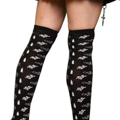 Budget 🌟 BESERK X THE CRAFT 🎃 Halloween The Craft Pattern | KNEE HIGH 🧦 SOCKS ✨ -Halloween Sales Beserk The Craft Pattern Knee High Socks 02 bcc3407e a449 4b0b 8ff7 9bf12c721230 700x700