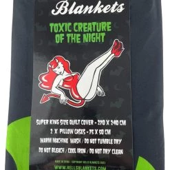 Promo 💯 HELLS BLANKETS Bats Creature Of The Night [Toxic] | SUPER KING QUILT SET** 💯 -Halloween Sales Hells Blankets Creature of the Night Toxic 01 509abc2e debe 453b 968f db37e39ac239 700x700