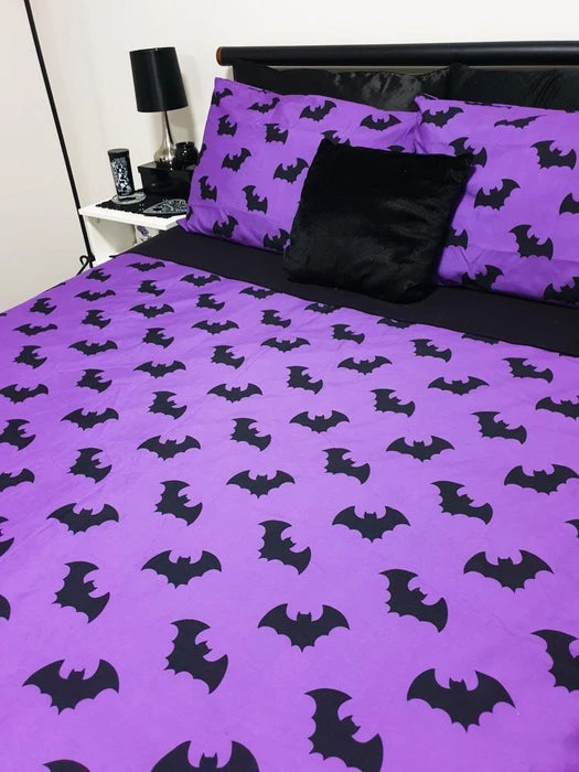 Hot Sale โ๏ธ HELLS BLANKETS Twilight Bats | QUEEN QUILT SET ๐ 10 Hot Sale โ๏ธ HELLS BLANKETS Twilight Bats | QUEEN QUILT SET ๐ - Image 8