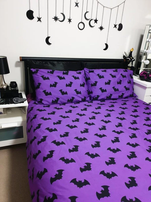 Hot Sale โ๏ธ HELLS BLANKETS Twilight Bats | QUEEN QUILT SET ๐ 8 Hot Sale โ๏ธ HELLS BLANKETS Twilight Bats | QUEEN QUILT SET ๐ - Image 6