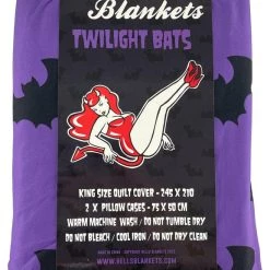 Brand new 🎁 HELLS BLANKETS Twilight Bats | KING QUILT SET* ⌛ -Halloween Sales Hells Blankets Twilight Bats 04 ba6b4a93 92b4 4b2e 8fd8 aef9ed48f212 700x700
