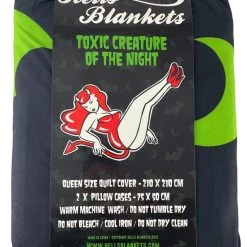 Coupon 🔔 HELLS BLANKETS Bats Creature Of The Night [Toxic] | QUEEN QUILT SET* 🎁 -Halloween Sales Hells Blankets Toxic Creature Queen 3e31819d 5668 4c1f be96 5284434f6185 700x700