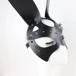 Coupon ✔️ HELLBOUND Fetish Gyokuto | MASK 🤩 -Halloween Sales UYEE Sexy Leather Cat Mask Shiny Sparkling Rhinestone Rivets Black Bdsm Fetish Erotic Halloween Masquerade Party.jpg Q90.jpg 2 700x700