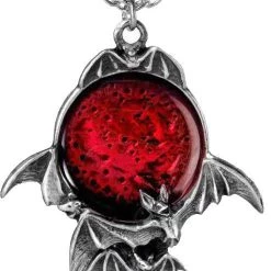 Best deal 👍 ALCHEMY GOTHIC Bats Blood Moon | PENDANT 👏