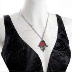 Best deal 👍 ALCHEMY GOTHIC Bats Blood Moon | PENDANT 👏 -Halloween Sales alchemy gothic blood moon pendant 3 700x700