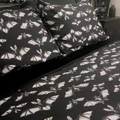 Promo 🔥 HELLS BLANKETS Bats Midnight Flight | QUEEN QUILT SET ❤️