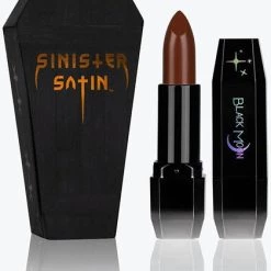 Brand new 👍 BLACK MOON COSMETICS Black Moon Cosmetics Trick ‘R Treat | SINISTER SATIN 💄 LIPSTICK ✨