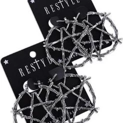 Promo 🎁 RESTYLE 🎃 Halloween Branch Pentagram | EARRINGS 👏 -Halloween Sales branch pentagram earrings 2 700x700