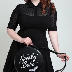 Hot Sale 🛒 COLLECTIF Corporate + Office Wear Wednesday | SKATER 👗 DRESS 🤩 -Halloween Sales collectif wednesday skater dress 6 700x700