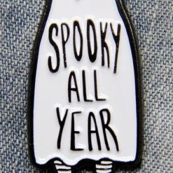 Best Pirce 🥰 ECTOGASM Ghosts Spooky All Year | GHOST ENAMEL PIN 🛒
