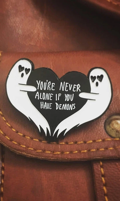 Discount π ECTOGASM Ghosts You're Never Alone If You Have Demons | GHOST ENAMEL PIN π 10 Discount π ECTOGASM Ghosts You're Never Alone If You Have Demons | GHOST ENAMEL PIN π - Image 8