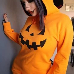 Best Pirce 🔔 FOREST INK 🦇 Halloween Haunted Hallows | HOODIE 👗 DRESS* 🥰 -Halloween Sales forest ink jack o lantern hoodie dress 4 4c697e31 4490 4dff b54d f6f53ed17421 700x700