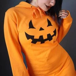 Best Pirce 🔔 FOREST INK 🦇 Halloween Haunted Hallows | HOODIE 👗 DRESS* 🥰 -Halloween Sales forest ink jack o lantern hoodie dress 6 70f3a93d 8e4d 4eb7 bd91 920f2f275182 700x700