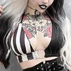 Hot Sale 😉 FOREST INK Beetlejuice Nightmare | HALTER TOP* 🔥