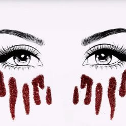 Best deal 🧨 FRIGHT FEST 🧛 Halloween Blood Tears [Glitter] | FACE STICKER 🤩 -Halloween Sales fright fest blood tears glitter face sticker 1 7b3666bf 9183 4cbc b402 587332745fcd 700x700