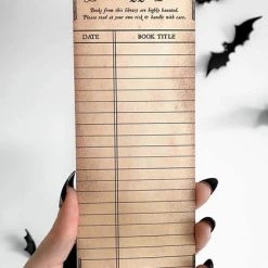 New 🛒 GHOSTS OF OCTOBER 💀 Halloween Haunted [Vintage] | LIBRARY CARD BOOKMARK ⭐ -Halloween Sales ghosts of october gothic haunted library card bookmark 3 ae230b08 c6f5 4292 a075 4ff2d68495ca 700x700