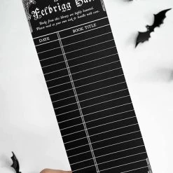 Wholesale 👍 GHOSTS OF OCTOBER 🦇 Halloween Haunted [Gothic] | LIBRARY CARD BOOKMARK 🧨