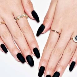 Best deal 🧨 GLAMERMAID Fake Nails Black Matte [Ballerina] | PRESS ON NAILS 👏 -Halloween Sales glamermaid black matte ballerina press on nails 3 796fe455 6c76 442c bfa8 8d5ae3db7ed2 700x700