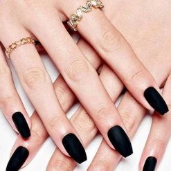 Best deal 🧨 GLAMERMAID Fake Nails Black Matte [Ballerina] | PRESS ON NAILS 👏 -Halloween Sales glamermaid black matte ballerina press on nails 5 ad3fbdd2 c705 4604 b346 d82cd8305ee2 700x700