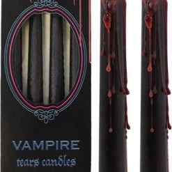 Outlet 👏 GOTHIC GIFTS Gothic Homewares Vampire Tears [4 Pack] | CANDLES 😉 -Halloween Sales gothic gifts black vampire tears candles 1 700x700