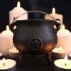 Buy 🤩 GOTHIC GIFTS Gothic Homewares Pentagram [7cm] | CAST IRON CAULDRON 🤩