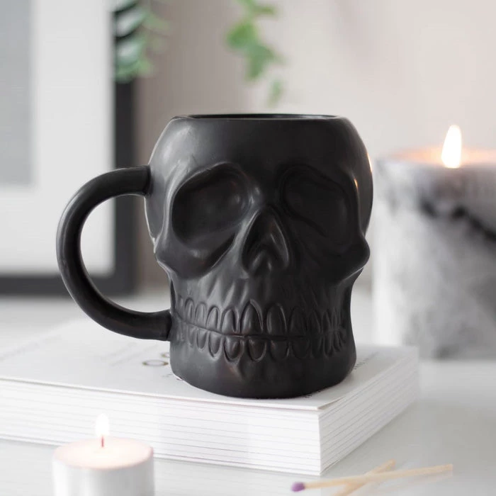 Cheap 🌟 GOTHIC GIFTS Gothic Homewares Matte Black | SKULL MUG 🤩 7 Cheap 🌟 GOTHIC GIFTS Gothic Homewares Matte Black | SKULL MUG 🤩 - Image 5