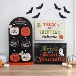 Promo 😍 GOTHIC GIFTS Bats Mini Pumpkin | HANGING SIGNS 🔥 -Halloween Sales gothic gifts mini pumpkin hanging sign display 4 b8ba3e9e 836a 48ec 8bf8 66949a7acfab 700x700