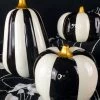 Deals 💯 GOTHIC GIFTS Gothic Homewares Striped | PUMPKIN DECOR SET* 🎁 -Halloween Sales gothic gifts striped pumpkin decor set 3 700x700