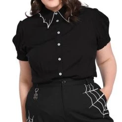 New 🔥 HELL BUNNY Corporate + Office Wear Drusilla [Black/White] | TOP 😉 -Halloween Sales hell bunny drusilla black white top 2 abfd178f 45b4 4e83 badb 5df45169615e 700x700