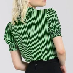 Buy 🔥 HELL BUNNY Corporate + Office Wear Humbug [Green/Black] | TIE TOP 💯 -Halloween Sales hell bunny humbug green black tie top 6 3c13ce27 670c 4496 ab8b 73603f947162 700x700
