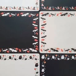 Brand new ⌛ HELLS BLANKETS Bats Hallows Harvest | PLACEMAT SET 👍 -Halloween Sales hells blankets hallows harvest placemats 06 64e4d522 b700 462b 9f6d 9484a1e7377d 700x700