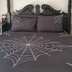 Best Sale ❤️ HELLS BLANKETS Gothic Homewares Web Of Nightmares | QUEEN QUILT SET ⌛ -Halloween Sales hells blankets web of nightmares quilt set 03 1a1f52a7 bea1 45f7 bc00 72f1ba38c7df 700x700