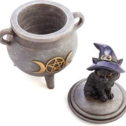 Flash Sale 🤩 HOMEWARES Cats Black Cat | CAULDRON TRINKET BOX 👍 -Halloween Sales homewares black cat cauldron trinket box 5 8babeebf 54ad 482d a91b 22c2a04669ef 700x700