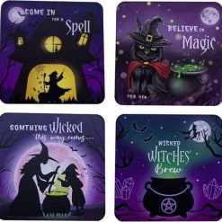 Buy 👏 HOMEWARES Bats Wicked | COASTERS SET 👍