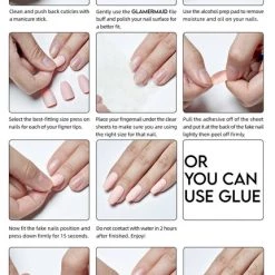 Brand new 💯 GLAMERMAID Fake Nails Graveyard | PRESS ON NAILS 🤩 -Halloween Sales howtouse1 3a281838 4e3a 4ccf becb 247d5e8f6540 700x700