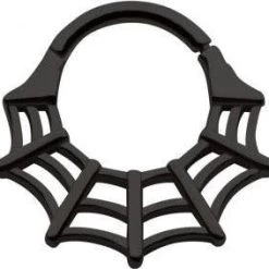 Discount 😍 BODYVIBE 🎃 Halloween Spooky [Black] | SEPTUM CLICKER ✔️