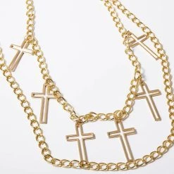 Best Sale 🎉 KATAKOMB 🧛 Halloween Cross [Gold] | CHAIN BELT ⭐