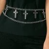 Coupon 😉 KATAKOMB 🦇 Halloween Cross [Silver] | CHAIN BELT ✨ -Halloween Sales katakomb cross silver chain belt 1 7f93516a 0fa3 442a be18 12e2e16b96b3 700x700