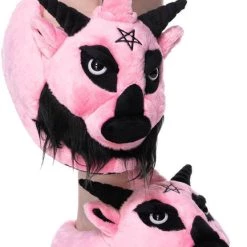 Discount 😀 KILLSTAR 💀 Halloween Dark Lord [Bubblegum] | SLIPPERS" ✨ -Halloween Sales killstar dark lord bubblegum slippers 2 6520377b 8fbe 469f 9da1 fcf334a19ab1 700x700