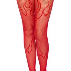 Budget 🌟 LEG AVENUE 🎃 Halloween Flame [Red] | FISHNET TIGHTS 🔥 -Halloween Sales leg avenue flame red fishnet tights 5 700x700