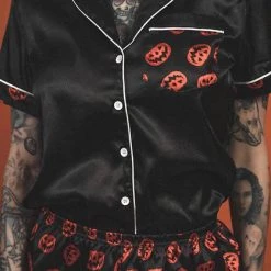 Best Sale ✨ LIVELY GHOSTS 🎃 Halloween Nocturnal Autumn | SLEEPWEAR SET` 🎁 -Halloween Sales lively ghosts nocturnal autumn sleepwear set 10 700x700