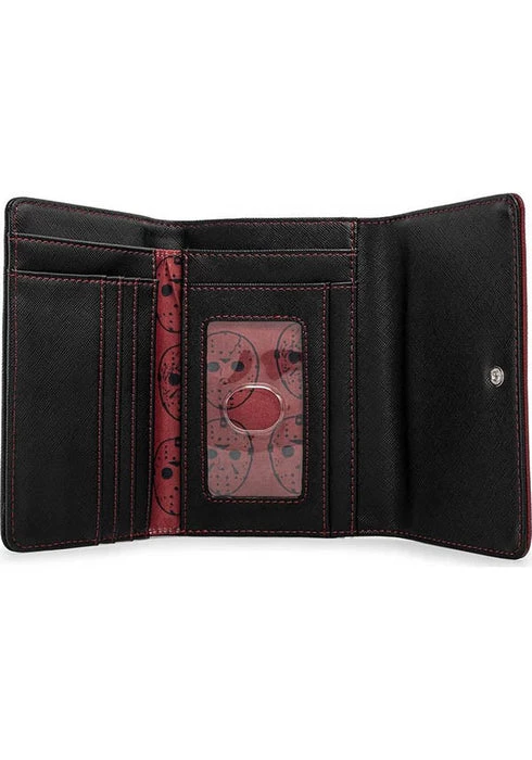 Top 10 ๐ LOUNGEFLY Friday The 13th | Jason Mask TRIFOLD PURSE* ๐ 5 Top 10 ๐ LOUNGEFLY Friday The 13th | Jason Mask TRIFOLD PURSE* ๐ - Image 3