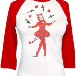 Best reviews of 🤩 MISCHIEF MADE 💀 Halloween Dagger Devil [White/Red] | RAGLAN T‑SHIRT 💯 -Halloween Sales mischief made dagger devil white red raglan t shirt 1 e09a870e 4755 4f2a b0d0 79311d3fb56e 700x700