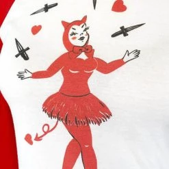 Best Sale 🧨 MISCHIEF MADE 💀 Halloween Dagger Devil [White/Red] | RAGLAN T‑SHIRT [DAMAGED]** 💯 -Halloween Sales mischief made dagger devil white red raglan t shirt 2 d0a282cf 25cf 4567 908b f8b6294075d1 700x700