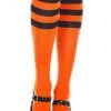 Buy 🔥 MUSIC LEGS 💀 Halloween Triple Stripe [Orange/Black] | KNEE HIGH 🧦 SOCKS 🎁