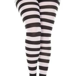 Flash Sale 🧨 MUSIC LEGS 💀 Halloween Wide Striped [Black/White] | TIGHTS 💯 -Halloween Sales music legs opaque wide stripe black white pantyhose 2 5a2f98f1 2a2e 4bd4 a36f 330f5528ced3 700x700
