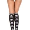 Buy 🤩 MUSIC LEGS 💀 Halloween Skull Crossbones | KNEE HIGH 🧦 SOCKS 🔔 -Halloween Sales music legs skull crossbones knee high socks 3 700x700