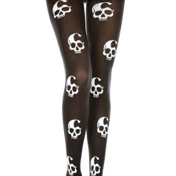 Outlet 👍 MUSIC LEGS 🎃 Halloween Skull Print | TIGHTS ❤️