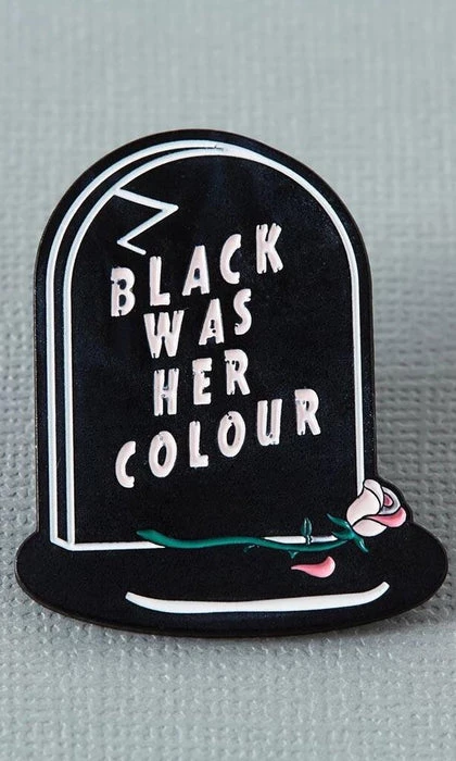 Cheapest π₯° PUNKY PINS π§ Halloween Black Was Her Colour Epitaph | ENAMEL PIN π 4 Cheapest π₯° PUNKY PINS π§ Halloween Black Was Her Colour Epitaph | ENAMEL PIN π - Image 2