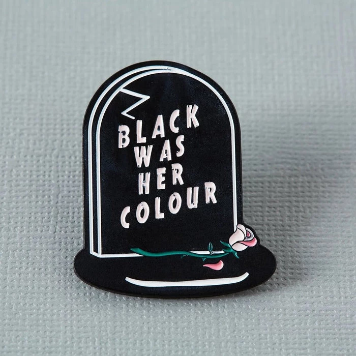 Cheapest π₯° PUNKY PINS π§ Halloween Black Was Her Colour Epitaph | ENAMEL PIN π 5 Cheapest π₯° PUNKY PINS π§ Halloween Black Was Her Colour Epitaph | ENAMEL PIN π - Image 3